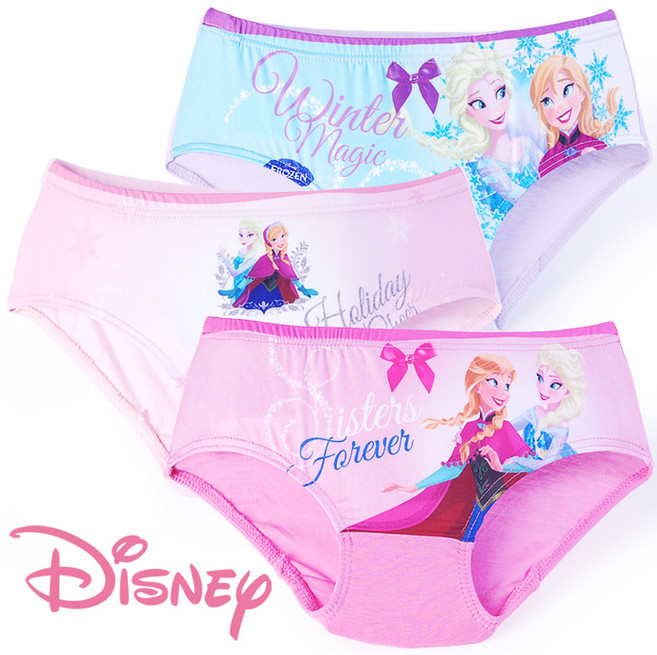 디즈니 겨울왕국눈의여왕 여아용 아동팬티 3매 여아팬티 아동속옷 여아속옷 겨울왕국