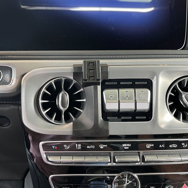 벤츠 G클래스 지바겐 2018~ 핸드폰 거치대용 브라켓 마운트 F타입, 블랙 F1, 1개