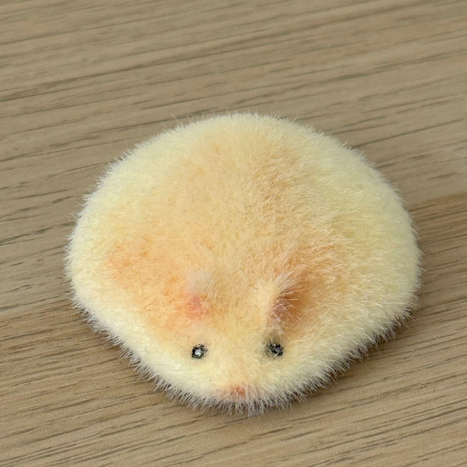 리얼 햄스터 인형 실사 뽀글이 부드러운쿠션 햄스터 빵 1개 햄스터 아지걸 포함, 귀여운 햄스터 블러쉬 있음