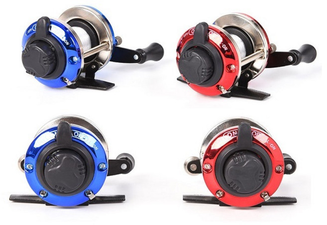 레오 베이트릴(원줄포함)27842 드럼형 낚시릴, 블루, 블루