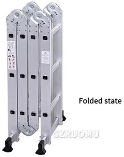 4.7M 접이식 작업 플랫폼 150kg 적재 용량 알루미늄 건식벽 스툴 사다리 벤치(세차용 미끄럼 방지 피트 포, 01 01 4.7M ladder, 01 01 CHINA, 1개