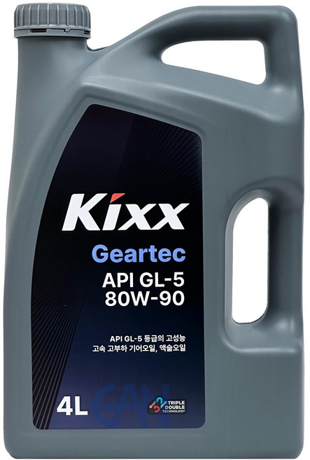 리뉴얼 킥스 KIXX GL-5 80W90 4리터 리어액슬 기어오일, 3개, GL-5 80W90 4L