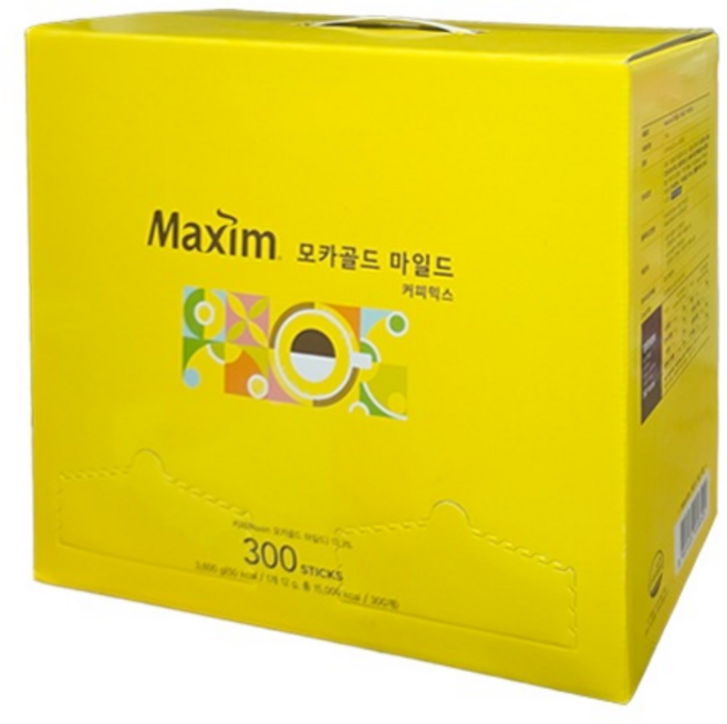 동서식품 맥심 모카골드 마일드 커피믹스 스틱, 1박스, 300개입, 12g