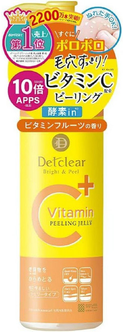 일본 DET CLEAR 데트 클리어 브라이트 필 필링젤 비타민과일향 180mL, 1개