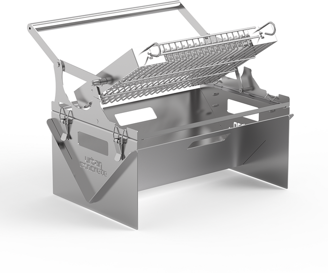 어반콘크리트 캠핑 원터치 그릴 바비큐 회전 그릴 2종 세트, 1개