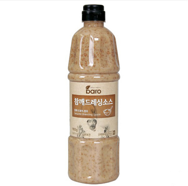 바로소스 참깨드레싱소스 900g 고소한 샐러드 샌드위치 디핑소스 닭가슴살 대용량, 1개