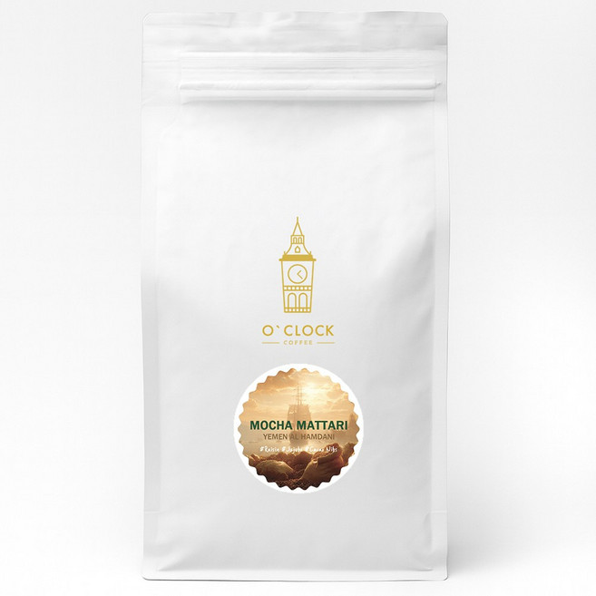 오클락커피 예멘 모카 마타리 알함다니 스페셜티 원두커피, 1개, 500g