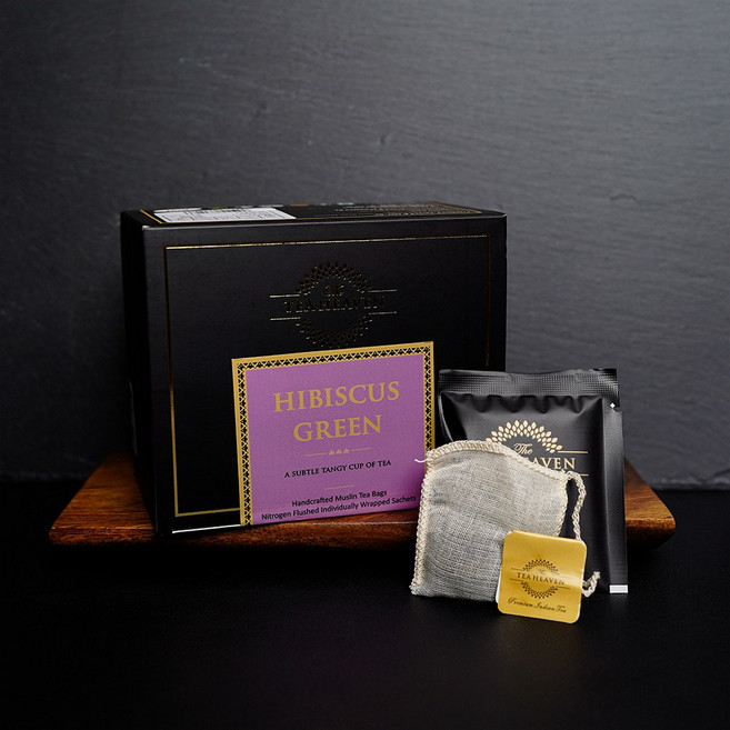 티헤븐 히비스커스 그린티 모슬린티백 30개입, 1개, 2g