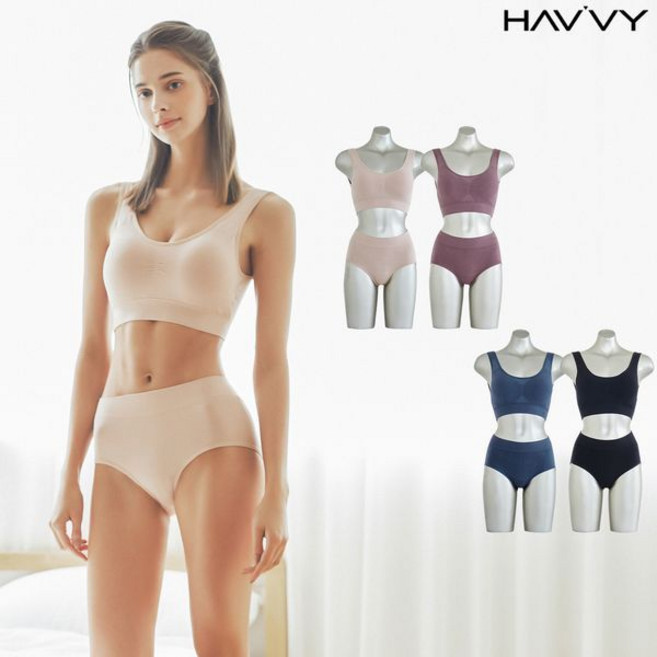 피트인 4종세트 소프트 심리스 브라팬티세트P315692942