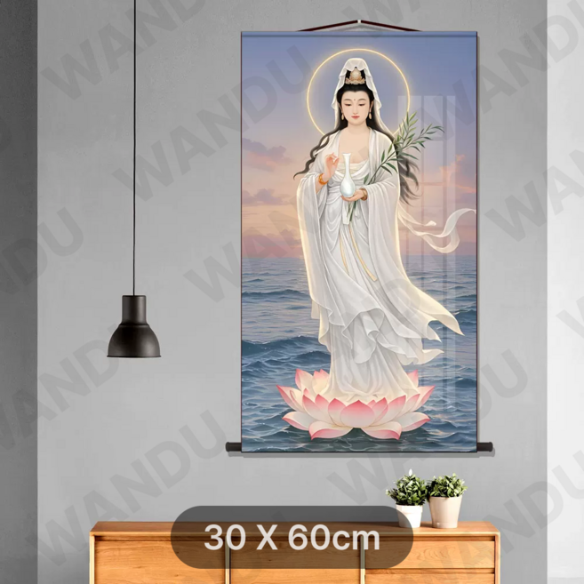 관세음보살 액자 그림 연꽃 불교용품 장식 벽걸이 부처님 인테리어 관음보살 A