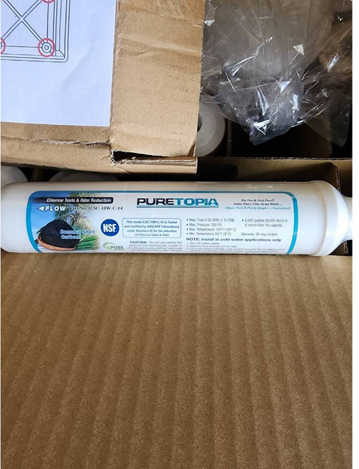 【小江淨水設備】100％台灣製造 鴻維小T/PURE-T顆粒活性炭 ANSI/NSF42認證。, 1個
