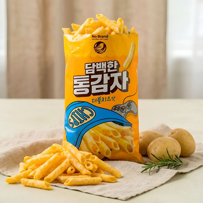 노브랜드 담백한 통감자 더블치즈맛, 6개, 132g