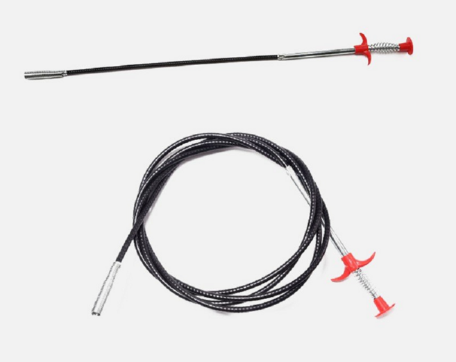 키밍 세면대 화장실 이물질 제거 스프링 집게, 1개