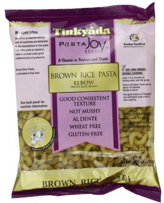 팅카야다 현미 파스타 엘보우 16온스 (12개 묶음) Tinkyada Brown Rice Pasta Elbows 16 Ounce (Pack of 12), 1개