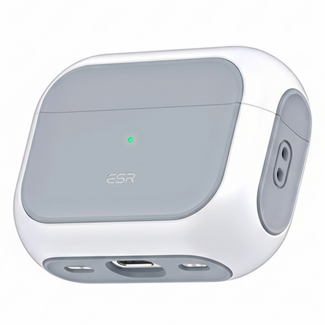 ESR 에어팟 할로락 맥세이프 하이브리드 마그네틱 케이스, 에어팟 프로 1/2세대, 화이트, 1개