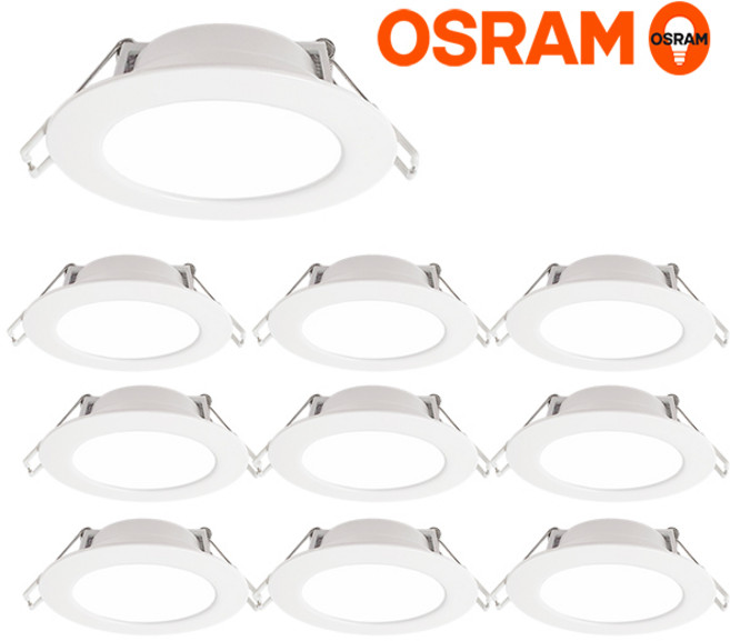 오스람 LED 다운라이트 3인치 8W 매입등 매립등 플리커프리, 10개, 주광색