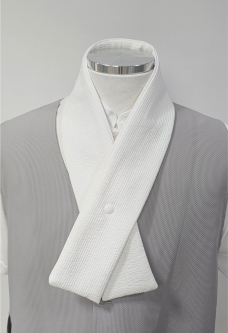 [향원섬유] 맞춤 승복 제작 전문 업체 충무누비 원단 스님 겨울 목수건 흰색 회색 가능 가볍고 따뜻한 겨울 참선용 목도리 겨울 필수품 방한 목도리