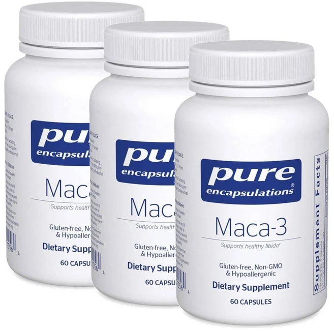 퓨어인캡슐레이션 마카3 캡슐 Pure Encapsulations Maca-3, 60정, 3개 - 쿠팡