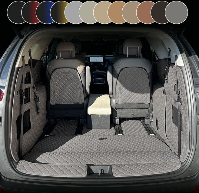 아이빌 슈퍼핏 4세대 카니발 KA4 자동차 9인승 트렁크매트 풀커버 세트 등받이+트렁크+사이드+트렁크도어, 토프