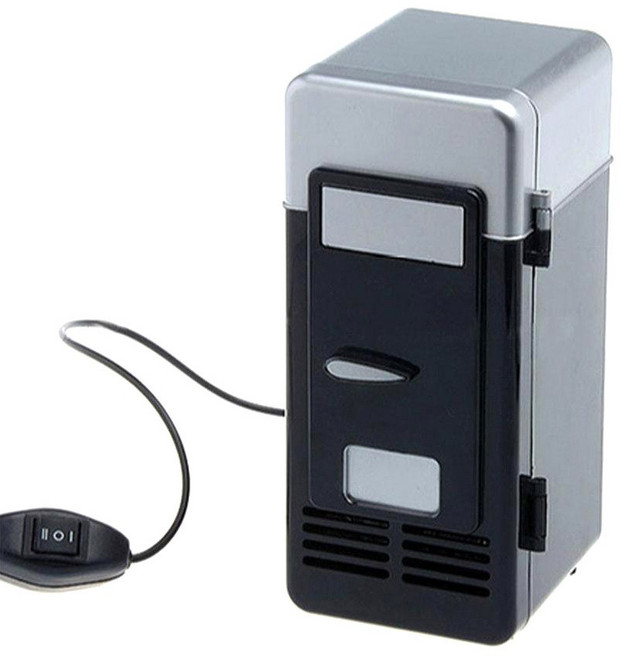 미니 USB 냉장고 휴대용 쿨러 캔 쿨러워머 차량용 노트북 PC 컴퓨터, 옵션 1
