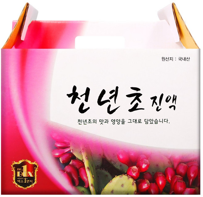 건강중심 국산 천년초 줄기 즙 진액, 60개, 100ml
