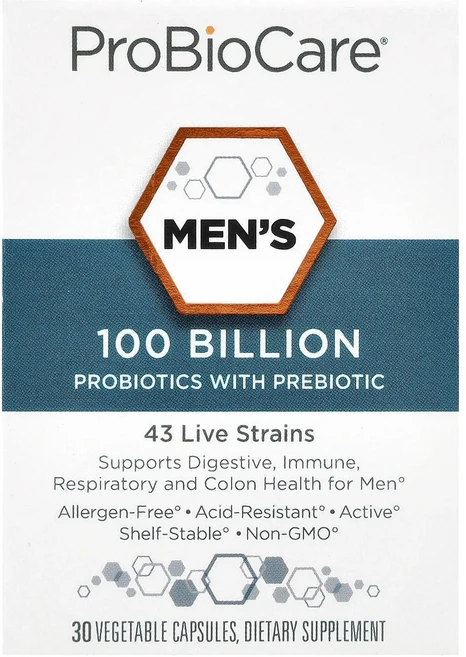 몸관리하세요 겨울입니다 ProBioCare 프리바이오틱 함유 남성용 프로바이오틱 베지 캡슐 30정 특별관리진행, ProBioCare프리바이오틱함유남성용프로바이오틱베지캡, 1개 - 쿠팡