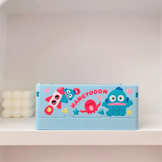 문구보따리 산리오 접이식 바구니 미니바구니 폴딩박스 보관함, 한교동, 1개