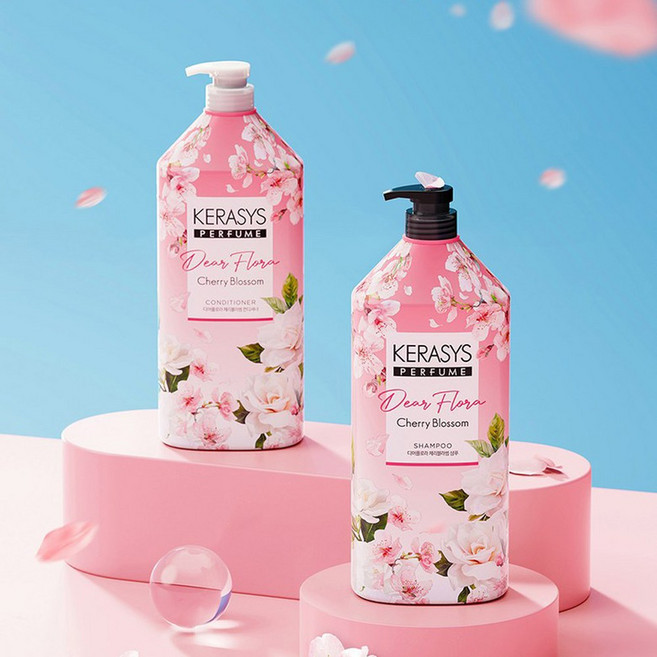 케라시스 퍼퓸 디어플로라 체리블라썸 샴푸1+린스1 세트, 1개, 3L