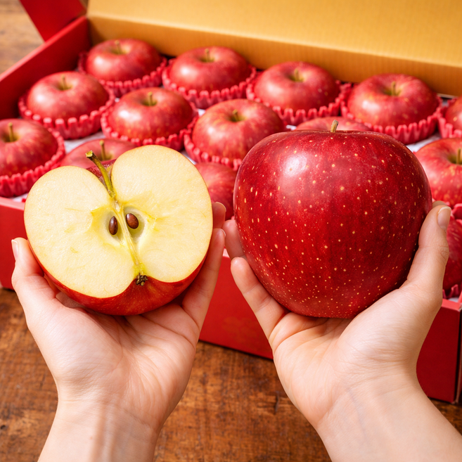 [5KG+5KG 특가] 거창 얼음골 꿀떵어리 햇 부사 사과 10KG (총 10키로), 1박스