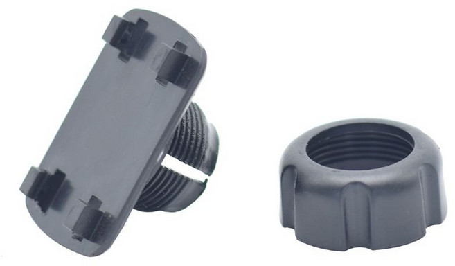 자동차 핸드폰 홀더 태블릿 스탠드 크래들의 경우 17mm round ~ 4 버클 어댑터, 검은색, 1개