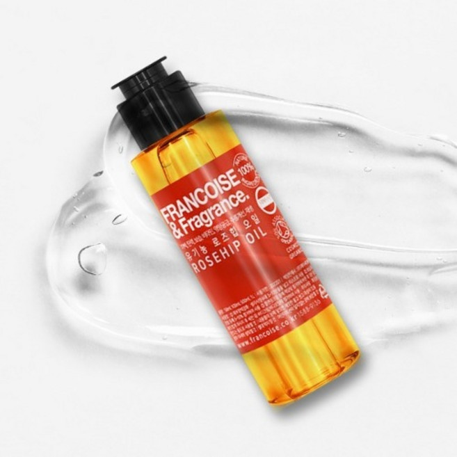 프랑스와즈 100% 순수 유기농 로즈힙오일 기미 잡티 보습과 탄력을 위한 자연의 힘, 50ml, 1개