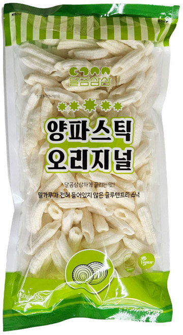 [12봉 BOX] 달곰삼삼 양파스틱 글루텐프리 비건인증 노밀, 150g, 12개