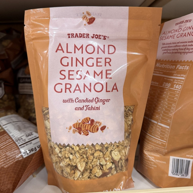 트레이더조 아몬드 생강 참깨 그래놀라 타히니 진저 세서미 시리얼, 1개, 340g