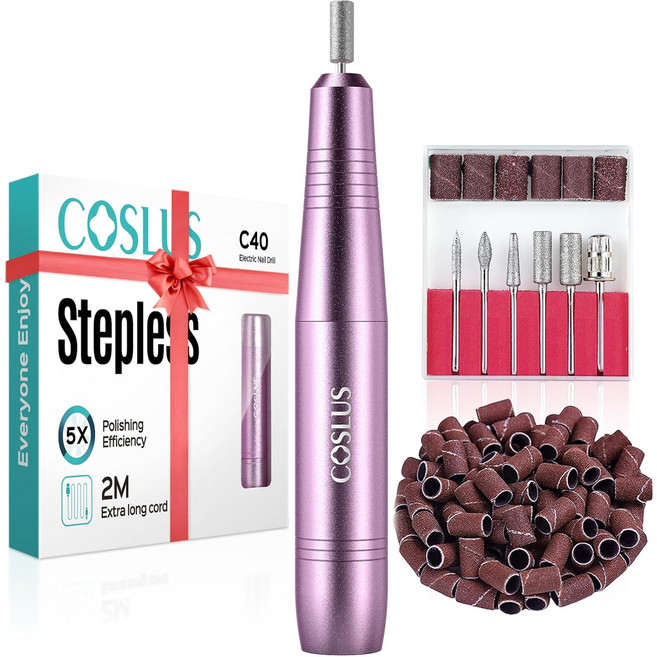 COSLUS네일드릴손톱 정리 도구 발톱 관리 가정용 전문가용 네일아트 살롱