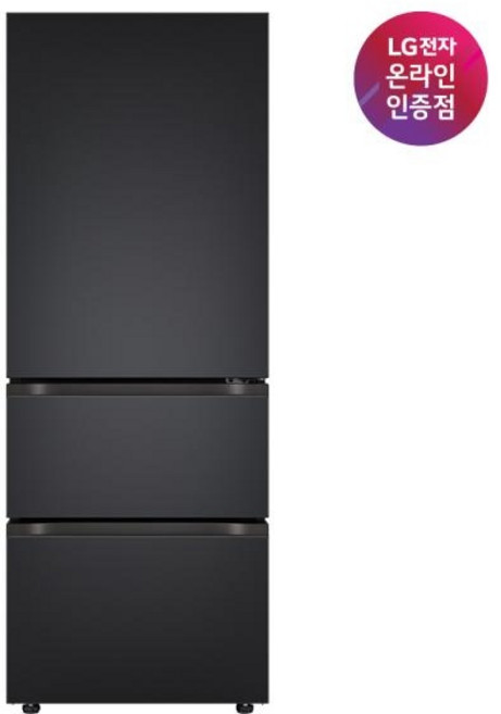 (LG전자) DIOS(디오스) 오브제컬렉션 김치톡톡 327L 3도어 (맨해튼 미드나잇/Z330MMMF11), Z330MMMF11, 맨해튼미드나잇