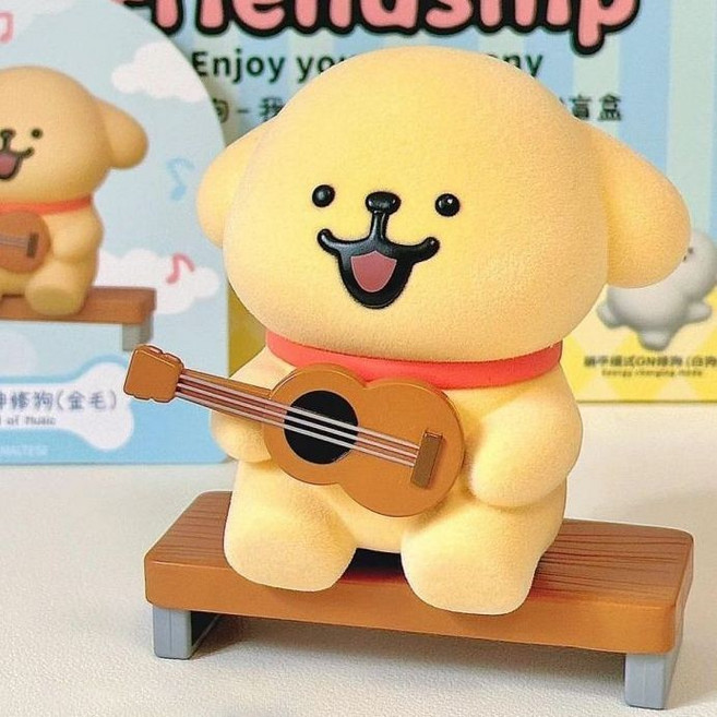 TOYZERO+ 線條小狗擺件, 大隱藏-音樂之神,我倆世界第要好一系列
