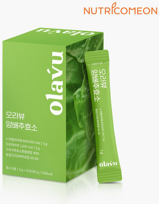 뉴트리커먼 양배추효소 유기농 국내산 양배추 곡물발효효소 효소다이어트 건강효소 역가수치 속쓰림 편안한 60만 30포 1박스, 3g, 6개