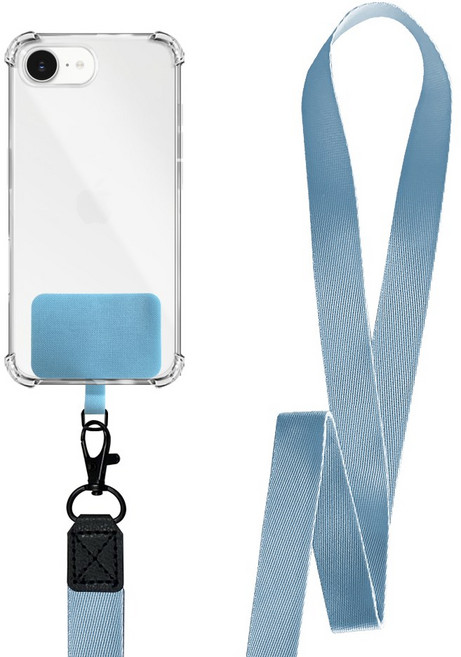 더조은셀러 스퀘어태그 스트랩 줄 에어범퍼 목걸이 케이스