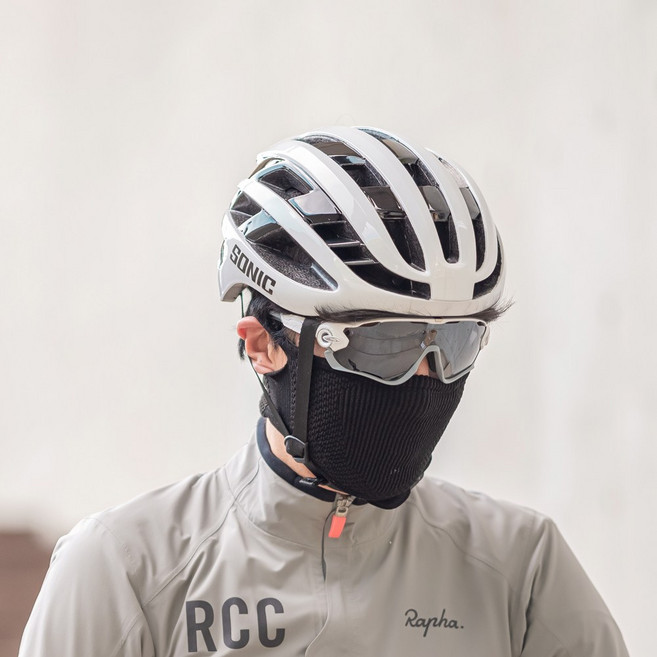 소닉 경량 에어로 자전거 아시안핏 헬멧, 블루, 1개