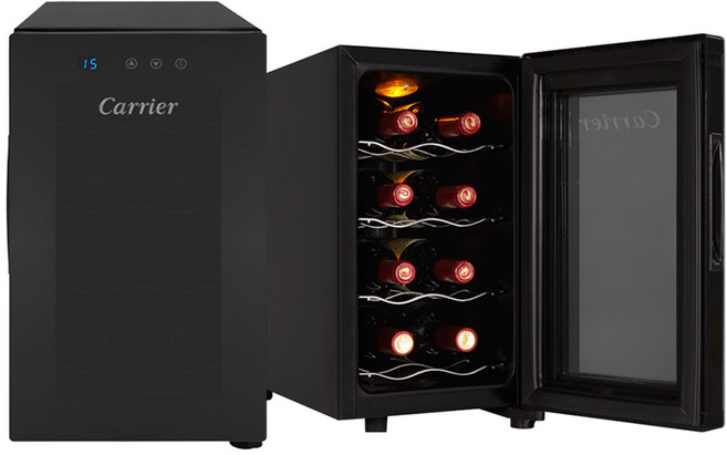 [단순변심 상품] 캐리어 와인셀러 베젤리스 CWP08LF1 8병 집들이 신혼가전, 단품