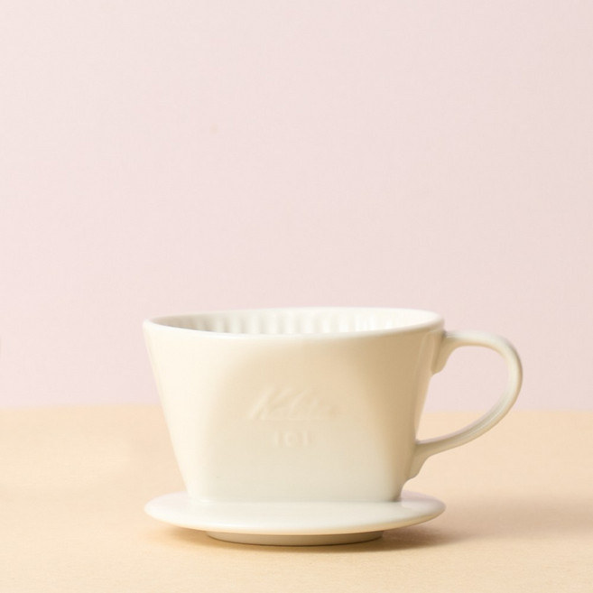 칼리타 101 도자기 드리퍼 화이트 1-2인용, 1개