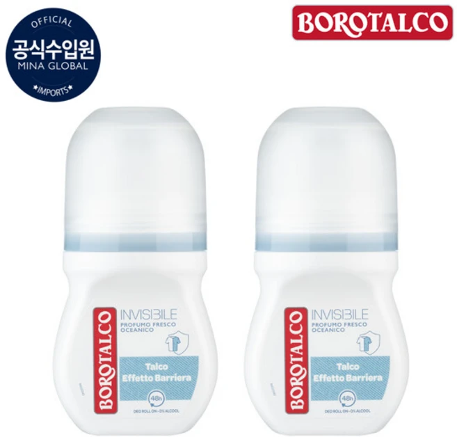 보로탈코 데오 롤온 인비저블 프레쉬, 50ml, 2개 - 쿠팡