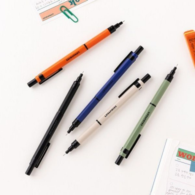 라이프앤피시스 제도 샤프 0.5mm (5 color), BLACK, 1개, 총 수량, 필기구 심 굵기