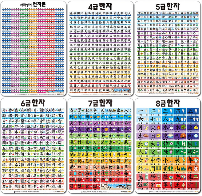 유아학습 벽그림 6종 세트, 4-8급, 나우에듀