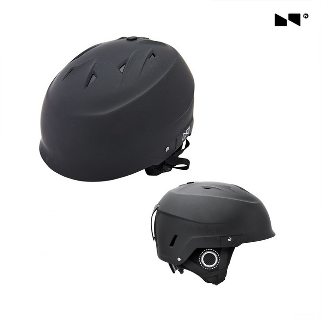OGK N 스키헬멧 보드헬멧 DURABLE, 블랙M (54-58cm), 1개