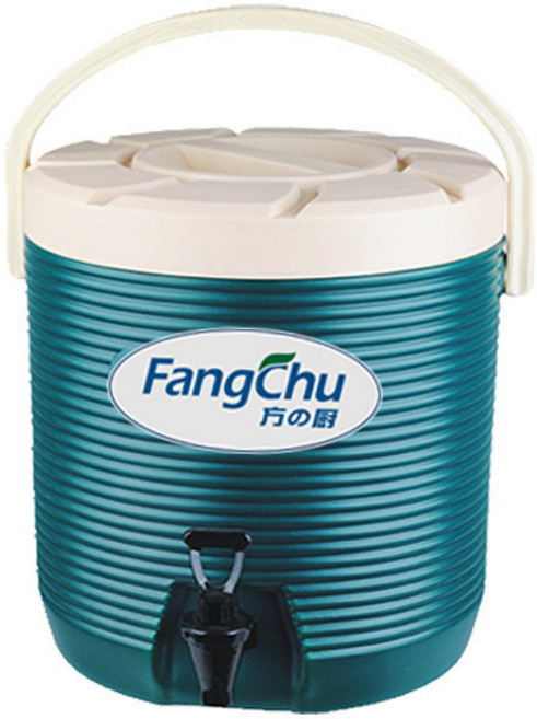 方廚 保溫桶 冷熱兩用 大容量 果汁茶桶, 綠色, 1個, 17L