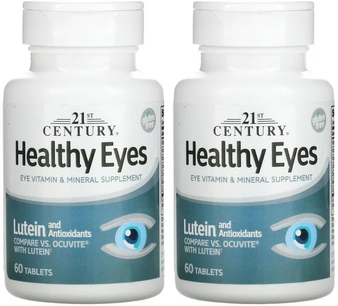 21세기센츄리 건강한 눈 루테인 및 항산화제 60정, 2개 - 쿠팡