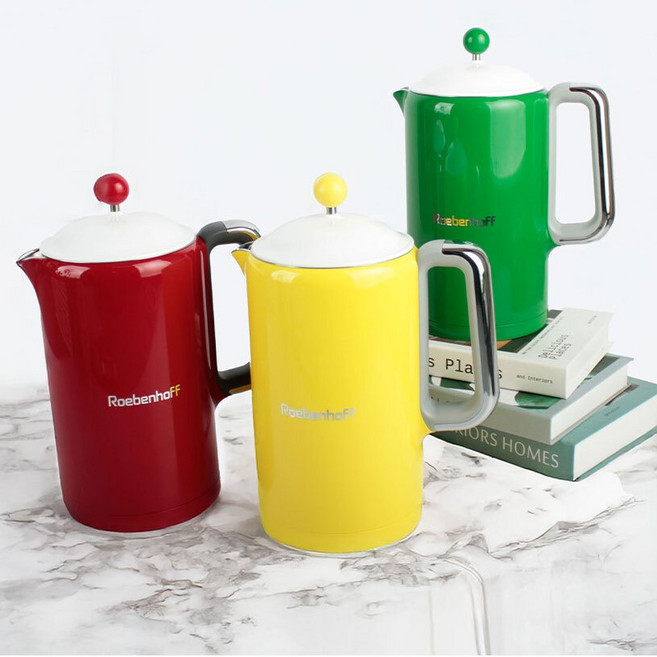 레벤호프 스테인리스 전기 무선 주전자 1.5리터 보온기능 3컬러 택 1, 옐로우