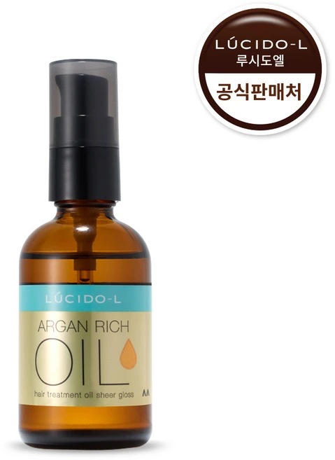 루시도엘 아르간 헤어 트리트먼트 폴리쉬 오일 (시어글로스), 1개, 60ml - 쿠팡