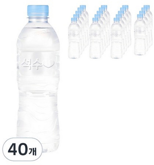 석수 무라벨, 500ml, 40개